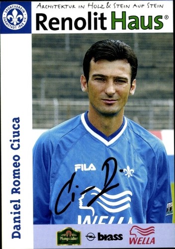 Biglietto autografo calciatore