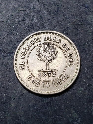 1872 guatemala real costa - 1/2,